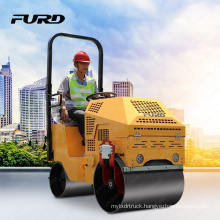 Mini vibratory road roller soil compactor roller double drum roller compactor  FYL-860